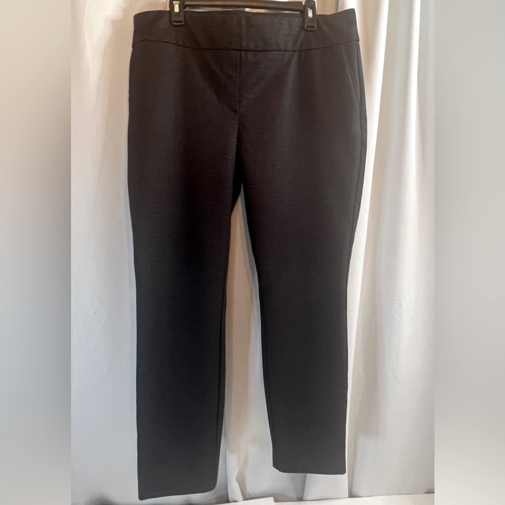 Dalia Women's Pull On Pant with Tummy Control Black Stone Size X-Large Stripe